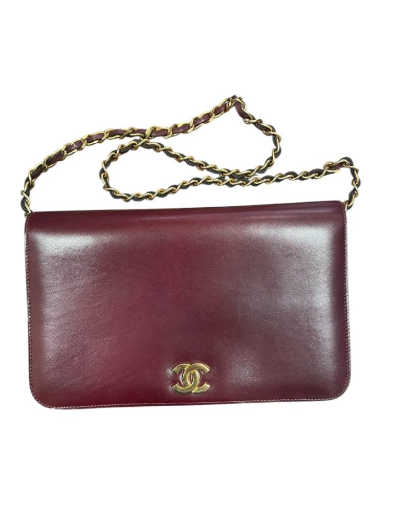 CHANEL　シャネル　カーフプッシュ　チェーンバッグ